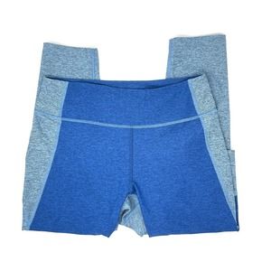 Outdoor Voices Blue 3/4 7/8 Two-Tone Leggings colorblock Size Medium
